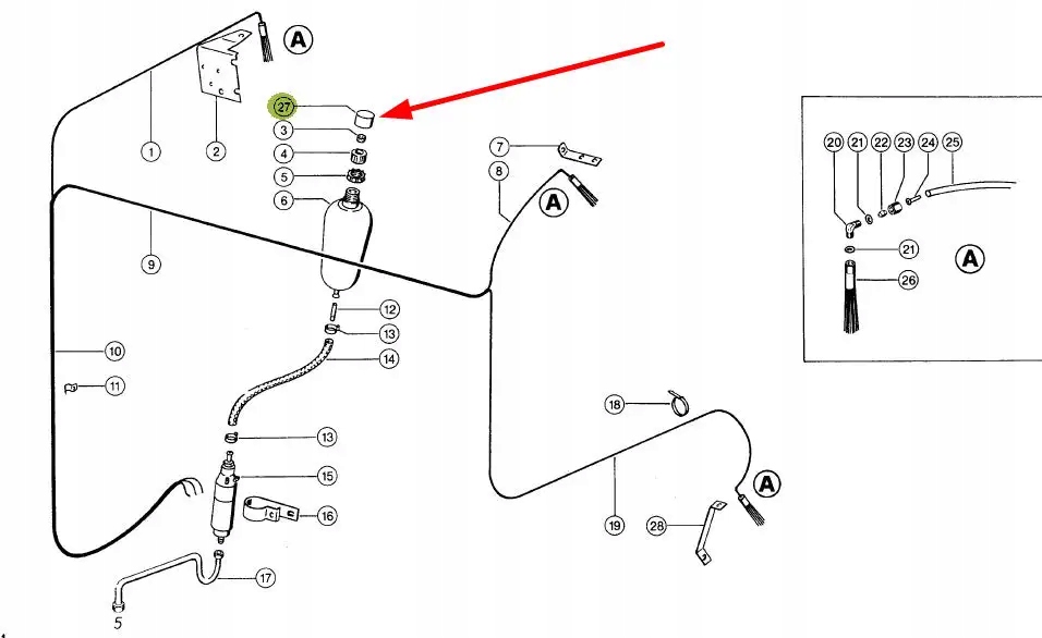 215633.0 Korek zbiorniczka D41,5 Numer katalogowy części 215633.0