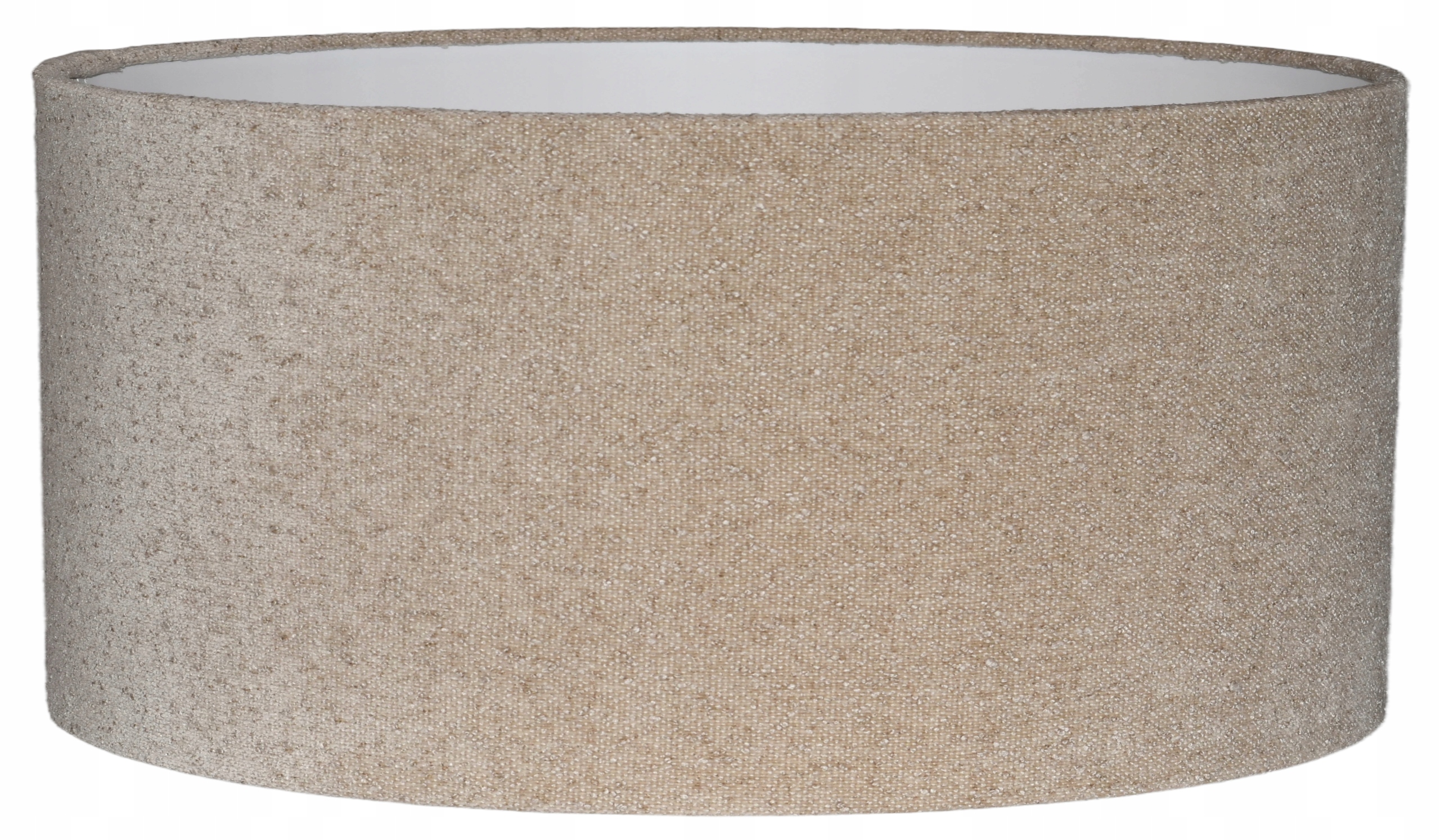 Abažúr závesnej stojacej lampy Valec 50/25 cm E27 Slamkovo Béžová Boucle Venosa