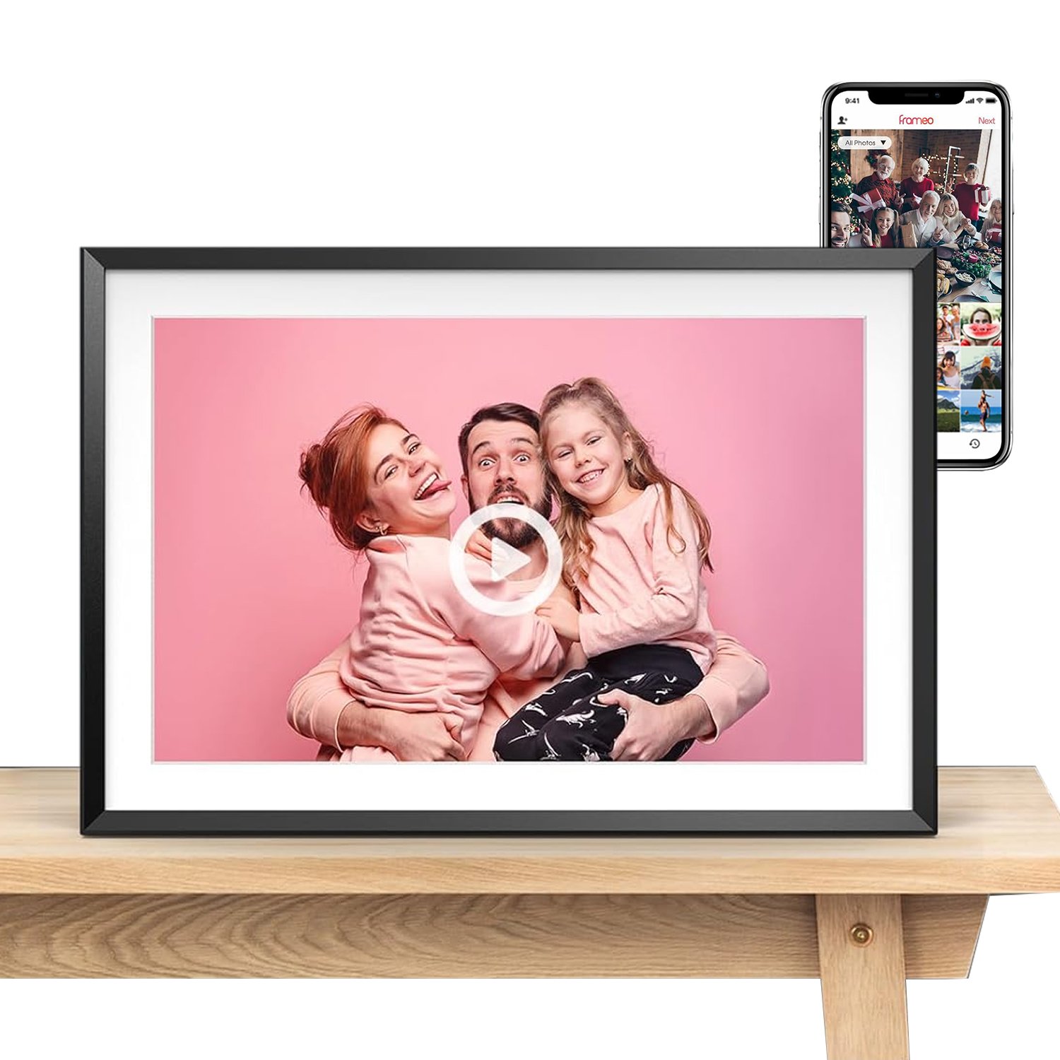 Frameo Wi-fi 15.6" 32GB Digitální Rámeček Na Fotografie Dotykový Displej Ips Panel
