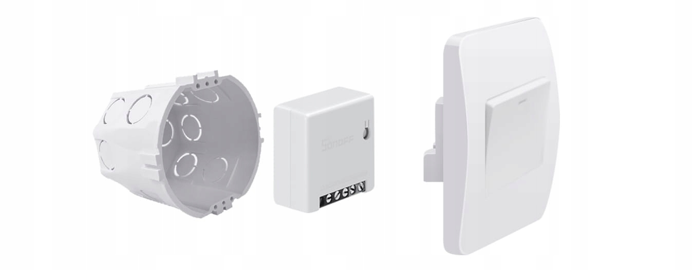 Sonoff Mini R2 dopuszkowy przekaźnik Wifi Zasilanie sieciowe