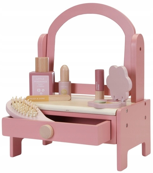LITTLE DUTCH DREWNIANA TOALETKA Z AKCESORIAMI