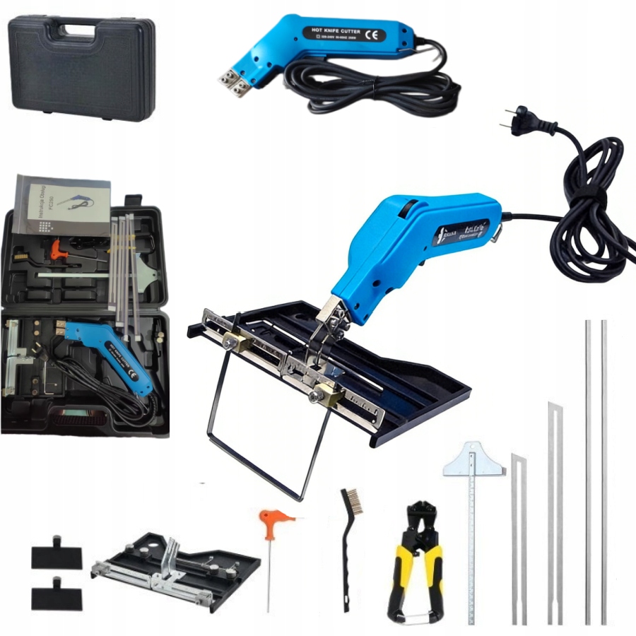 Nůž Na Řezání Polystyrénu Vyřezávač Boniarka Drážkovačka 250W 3x Čepel