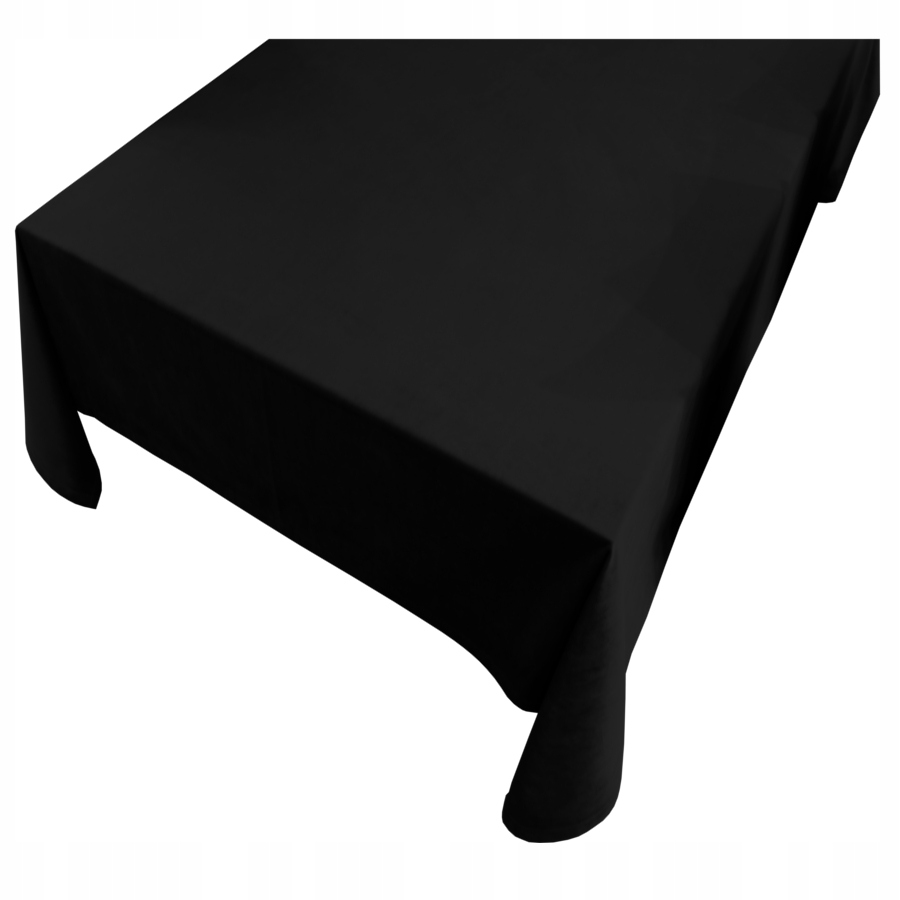 Velurový Ubrus Imperial 140x180 cm, sametový, černý