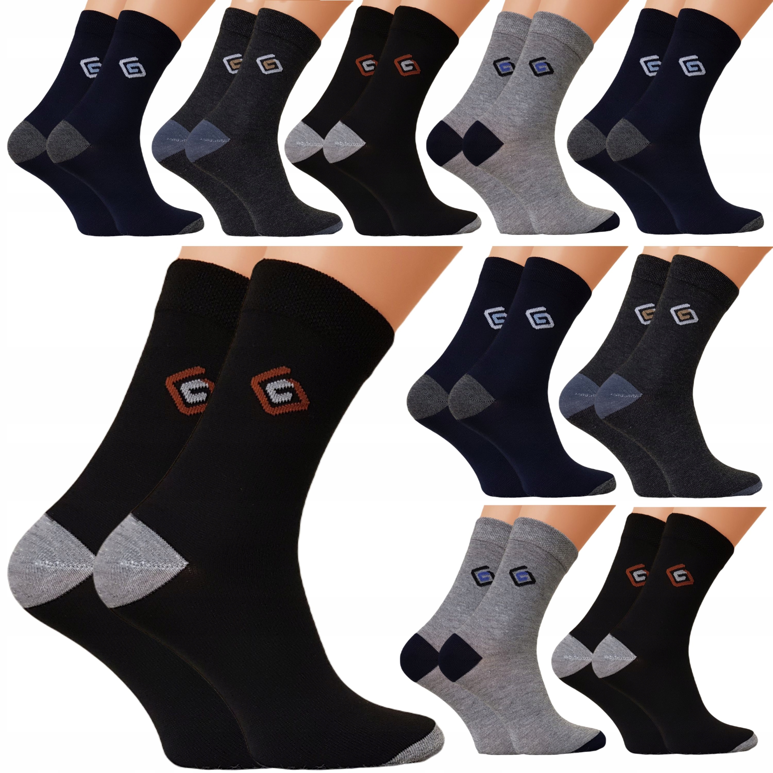 

10 x Skarpety Męskie Skarpetki Bawełniane