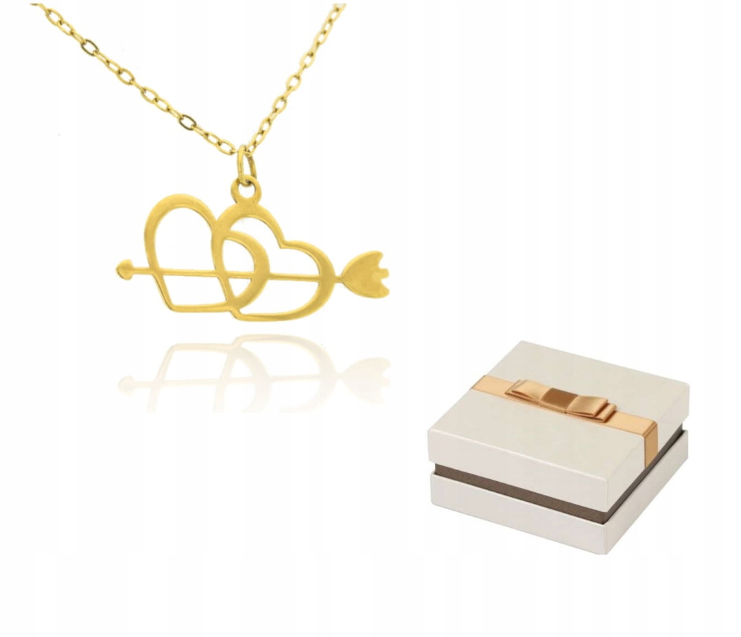 Zlatý náhrdelník Šíp Amora ZN103