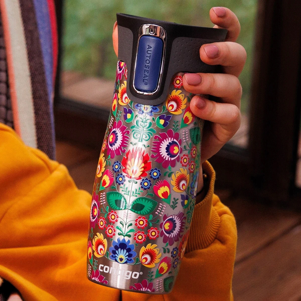 Kubek termiczny WEST LOOP 2.0 Folklor na kawę 470 ml Contigo Marka Contigo