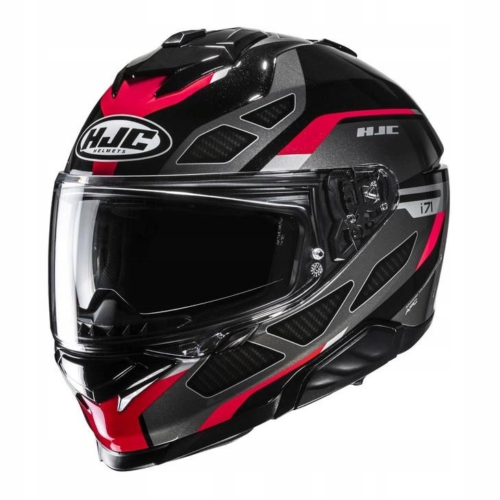 Motocyklová prilba Hjc I71 Zest Black/red čierna červená pinlock Darčeky