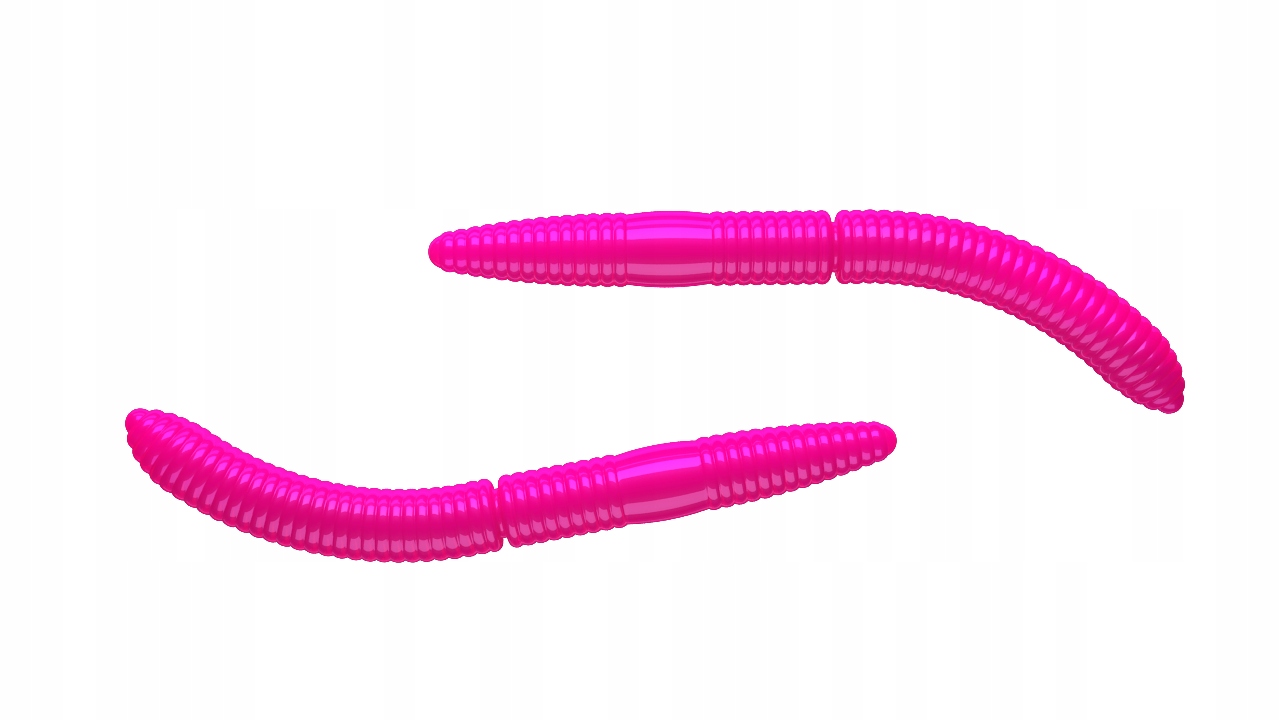 Przynęta Fatty D'Worm 75mm, smak: kryl, kolor: hot pink limited edition, słoik 8 szt.