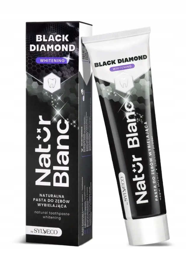 Sylveco Natur Blanc Pasta do zębów Black Diamond wybielająca