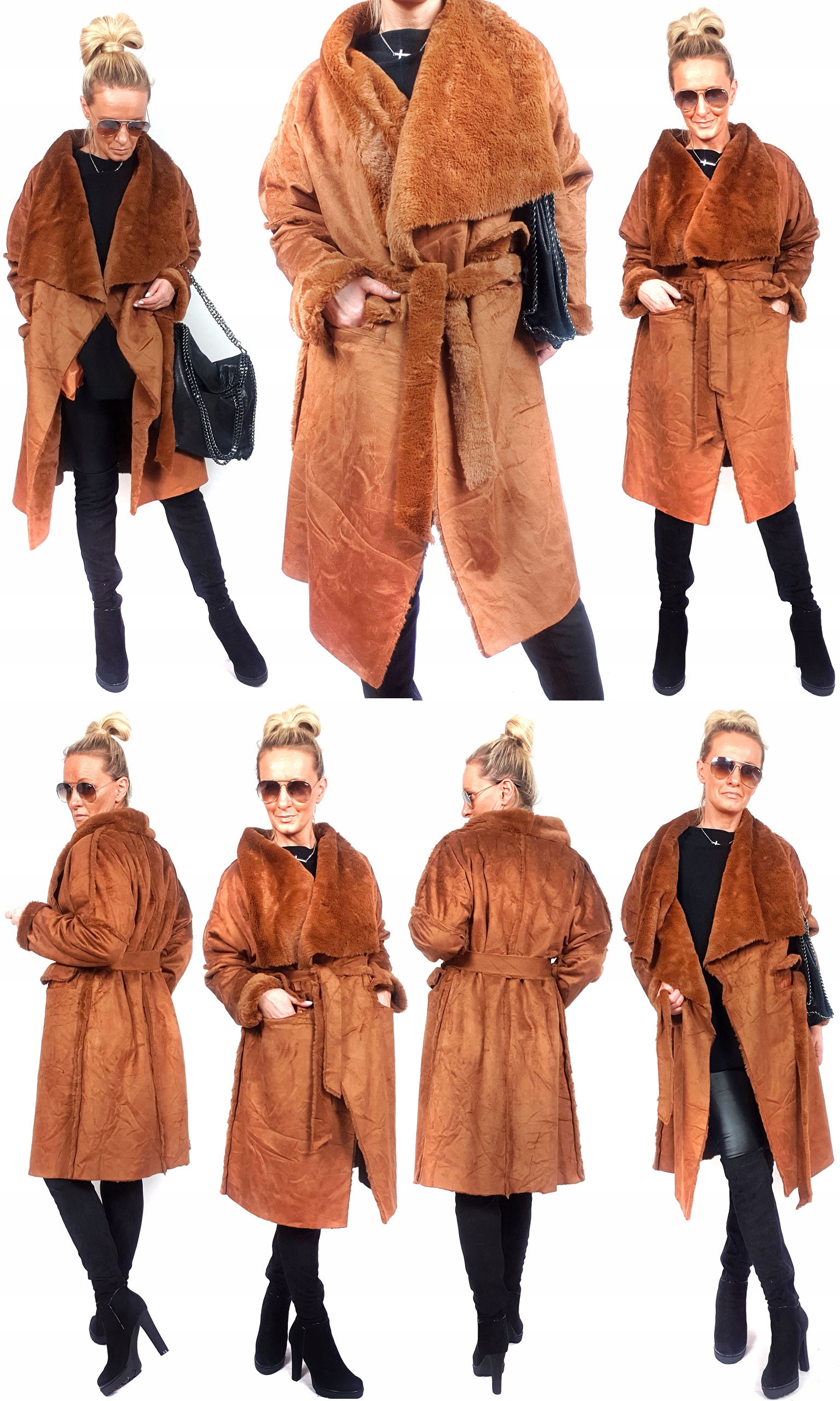 

Płaszczyk Futerko Eko Kożuch Zimowy Futro Luxury