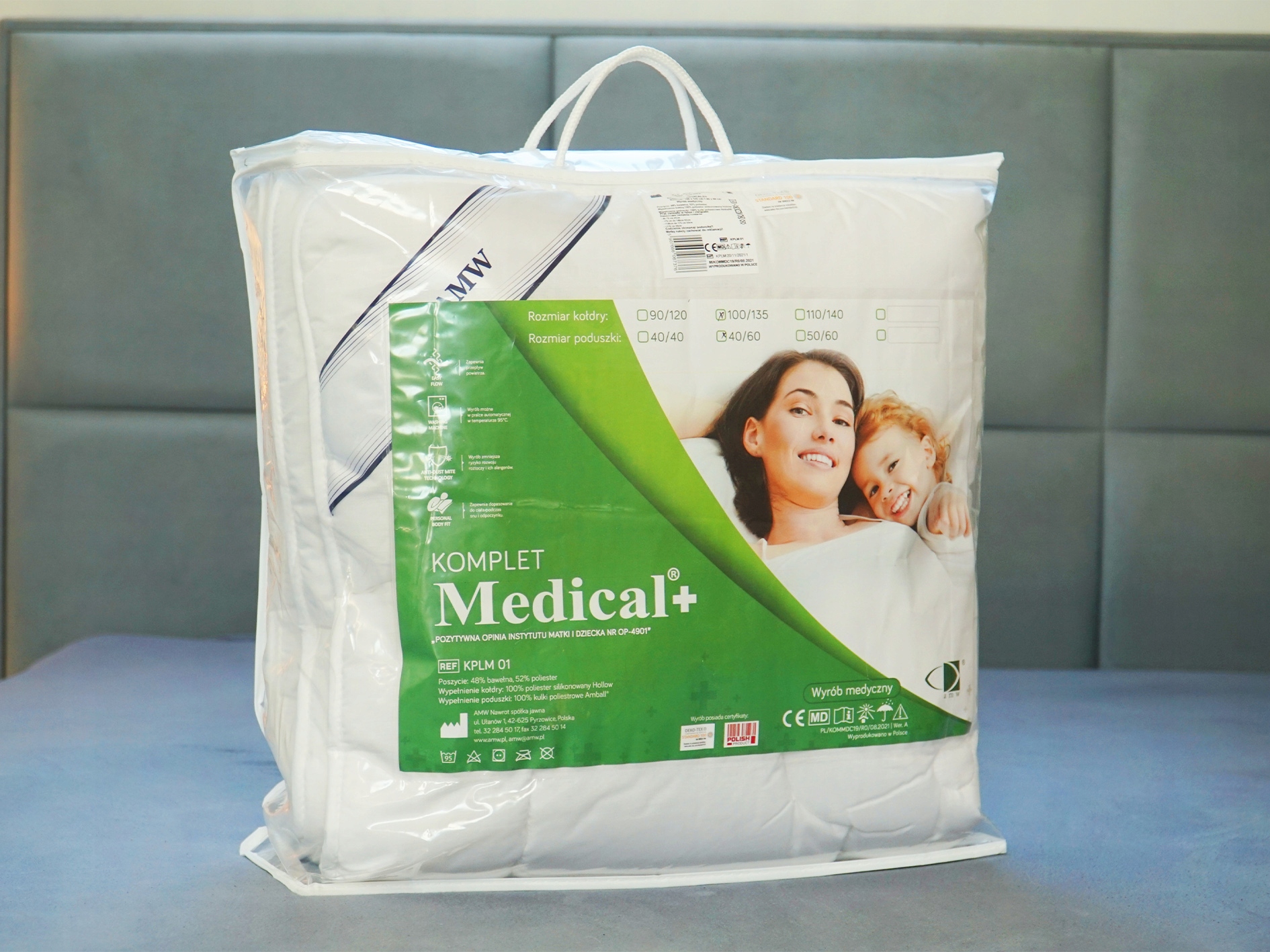 POLSKA Kołdra MEDICAL 100X135 dziecięca AMW Sezonowość kołdry całoroczna