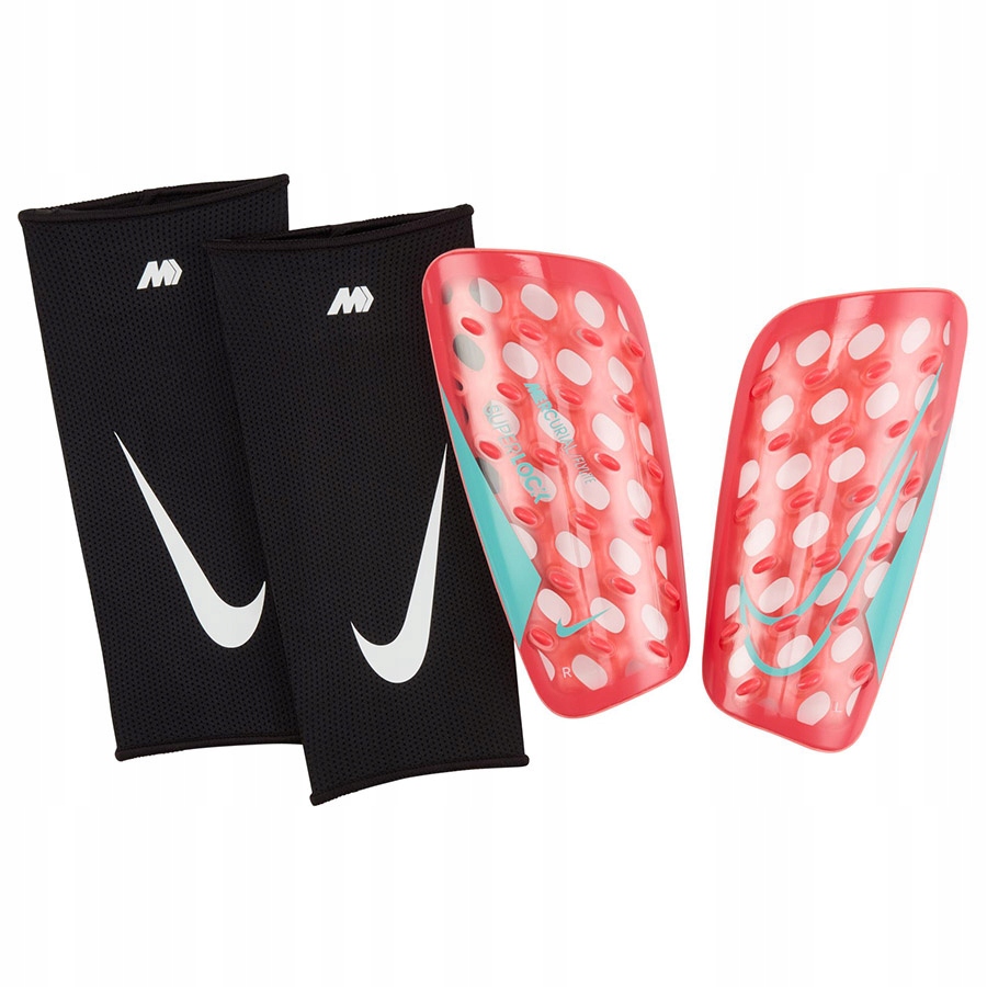 Nagolenniki Nike Mercurial Fly Lite Lock DN3608-850 czerwony M