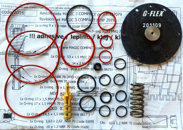 Zestaw naprawczy Reduktora MAGIC JET Oryginał