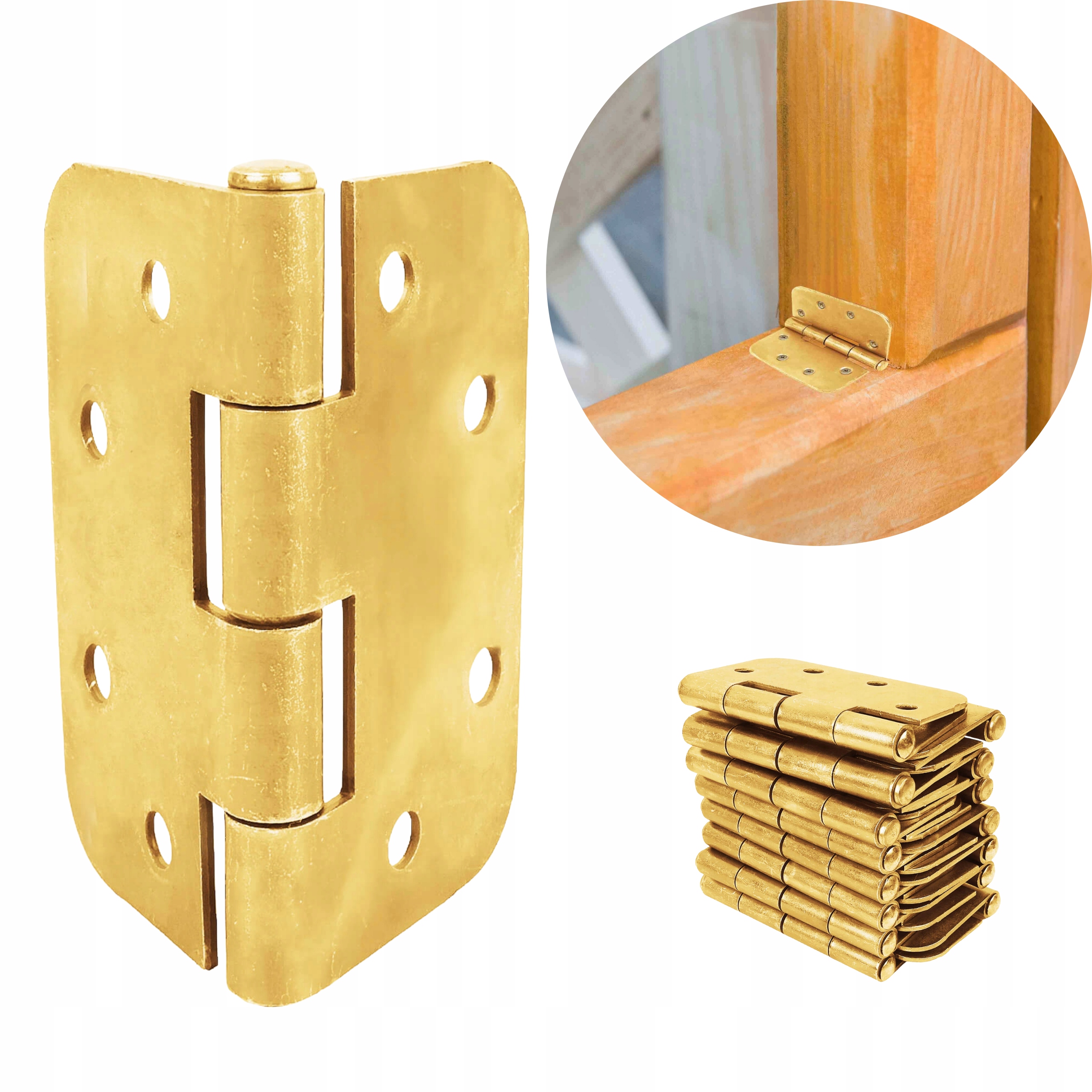 ZESTAW ZAWIAS SPLATANY OCYNK NIERDZEWNA BUDOWLANY 80X80MM 10szt.
