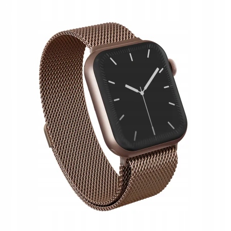 Burga Metal Mesh Band elegantní náramek pro Apple Watch 42/44 mm růžový