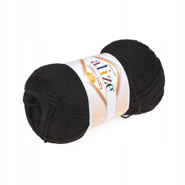 Włóczka Cotton Baby Soft 060 Czarny