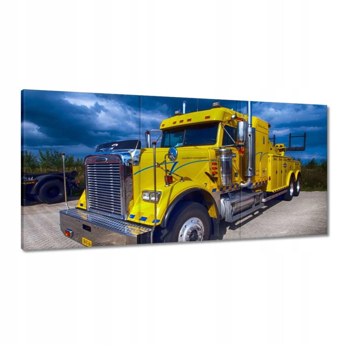 Obrazy 180x90 Žltý ťahač nákladných automobilov