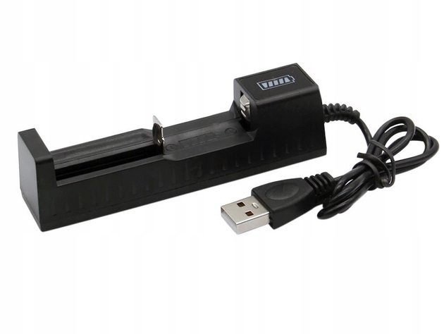 

Ładowarka na 1 akumulator 18650 Usb