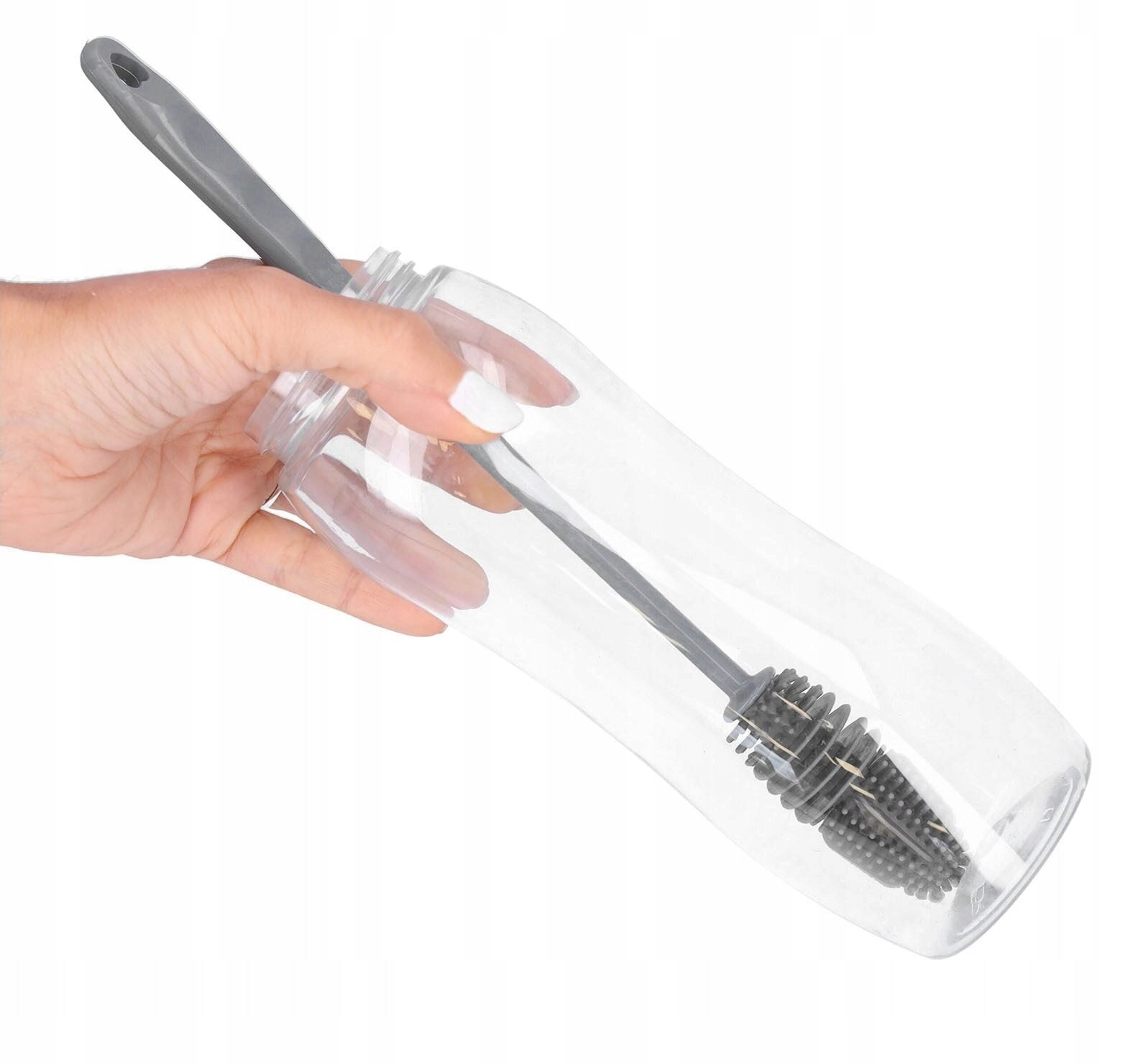 SZCZOTKA SILIKONOWA MYCIA SZKLANEK BUTELEK SŁOIKÓW DŁUGA MYJKA Marka Diamond