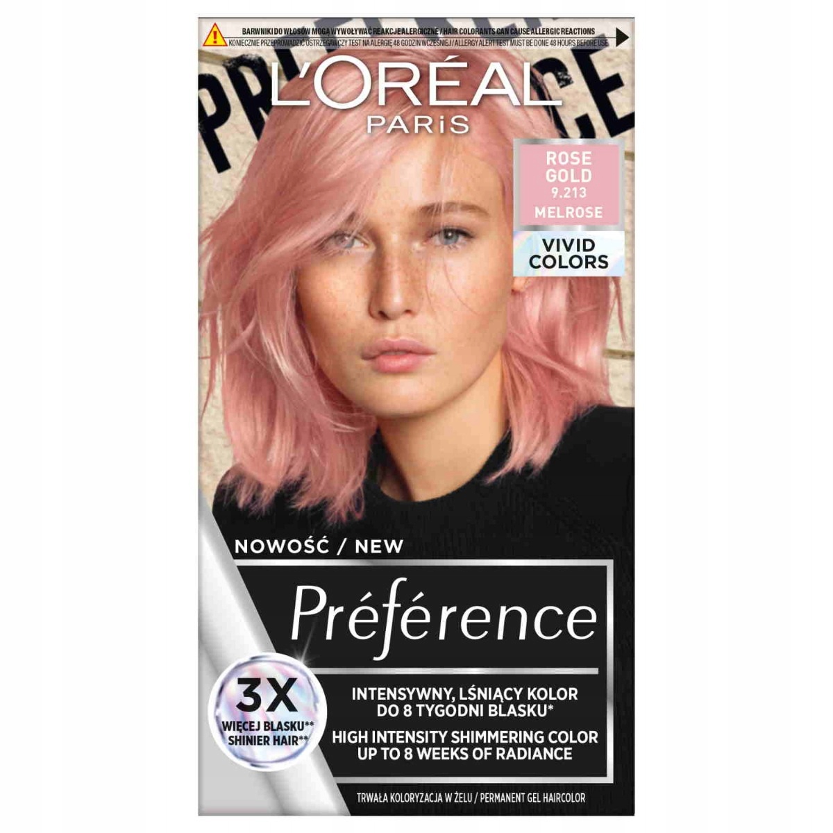 

L'Oreal Paris Preference Farba 9.213 Rose Gold