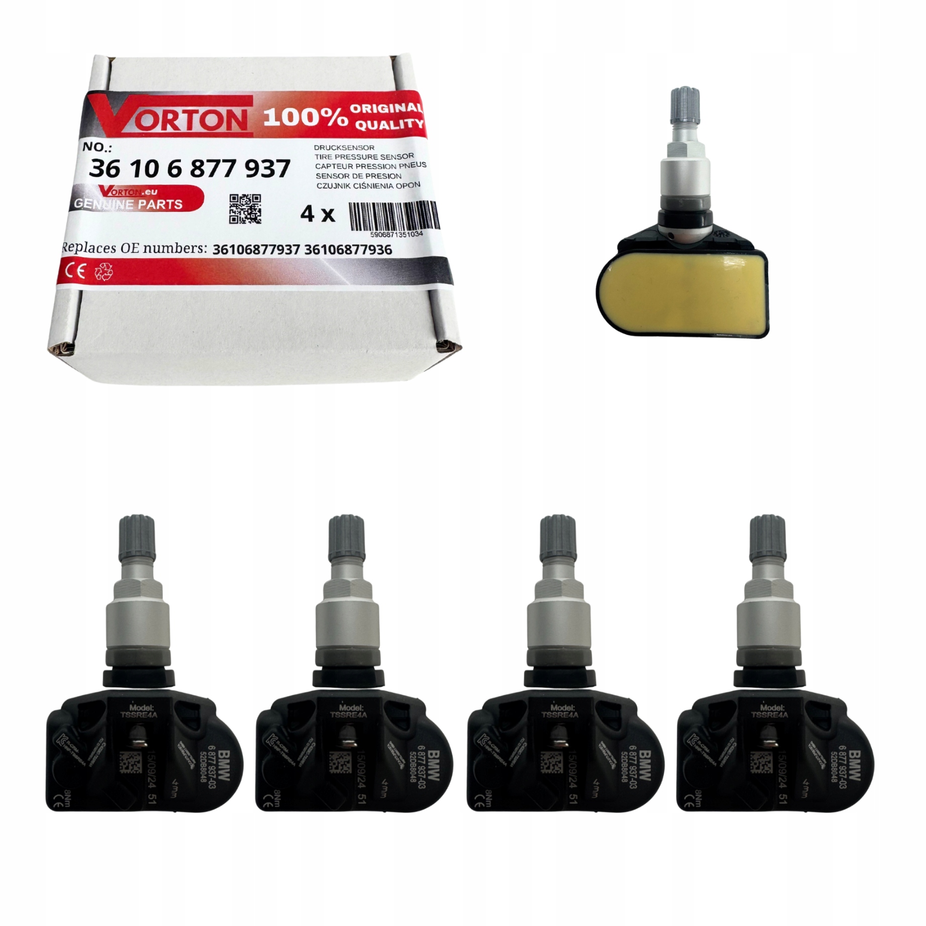 Senzory Tlaku Pneumatík Mini Cooper C S F65 F66 E J01 Se Countryman U25 D