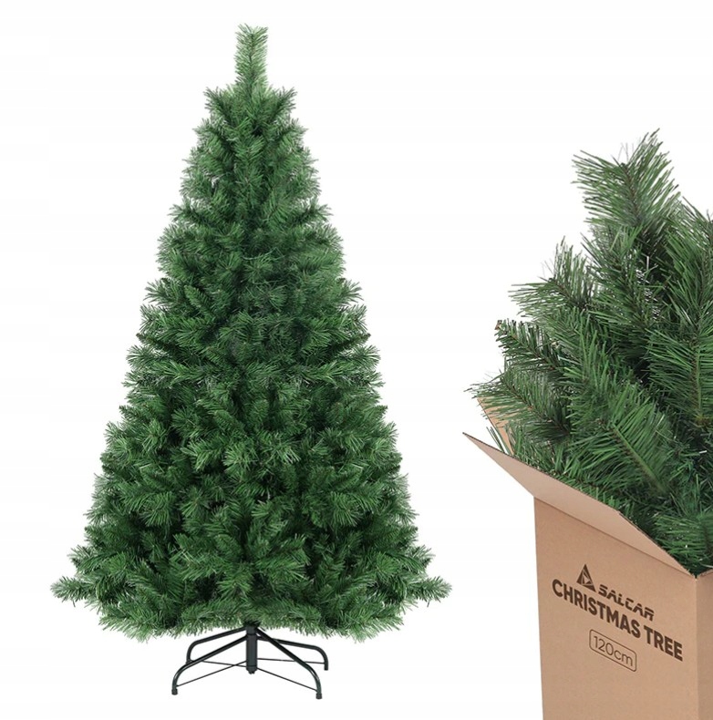 Umelý Vianočný Stromček Vianočný stromček Kovový Stojan 210 CM