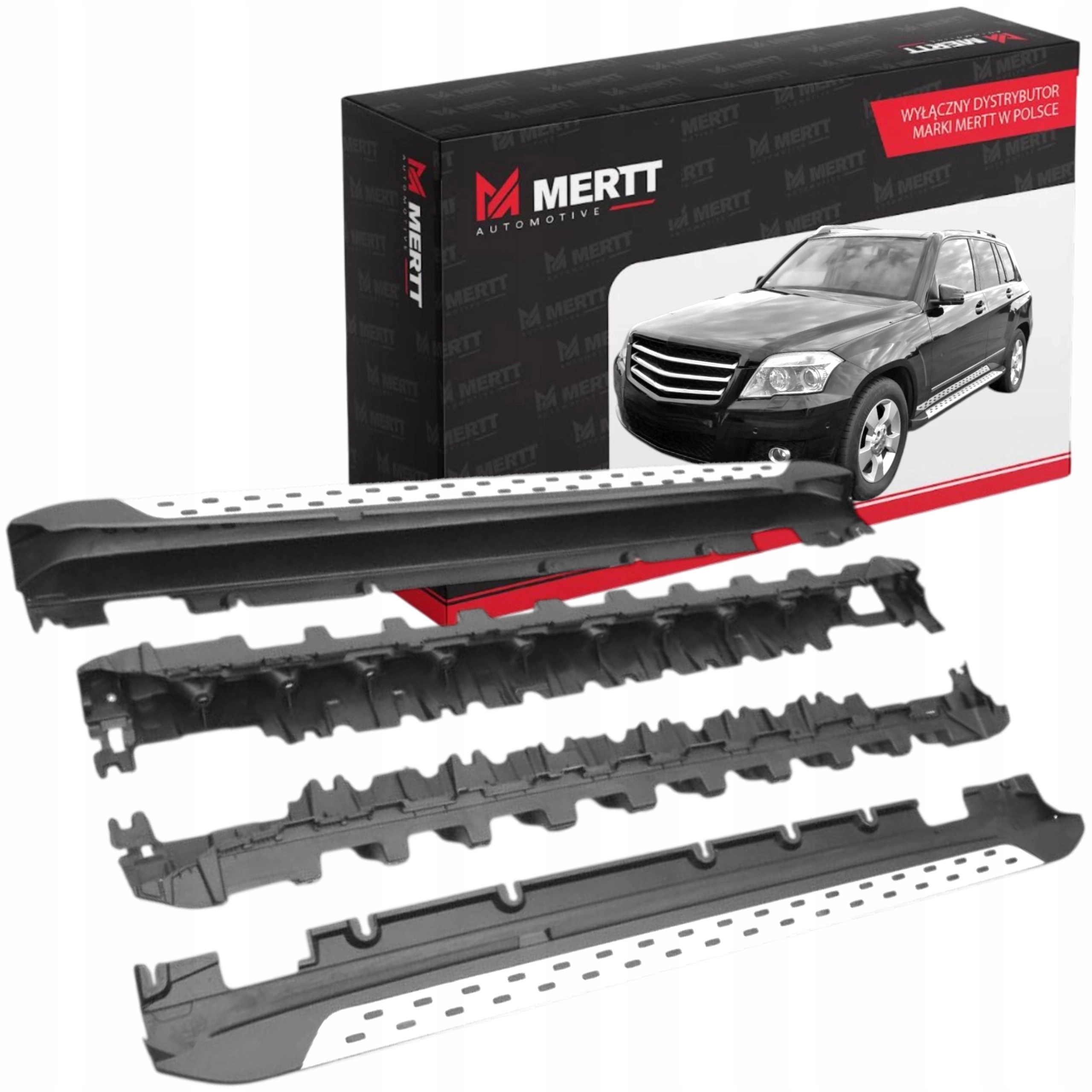 Mercedes Glk X204 2008-2016 Stupně Boční Prahy Lišty Překrytí Prahu