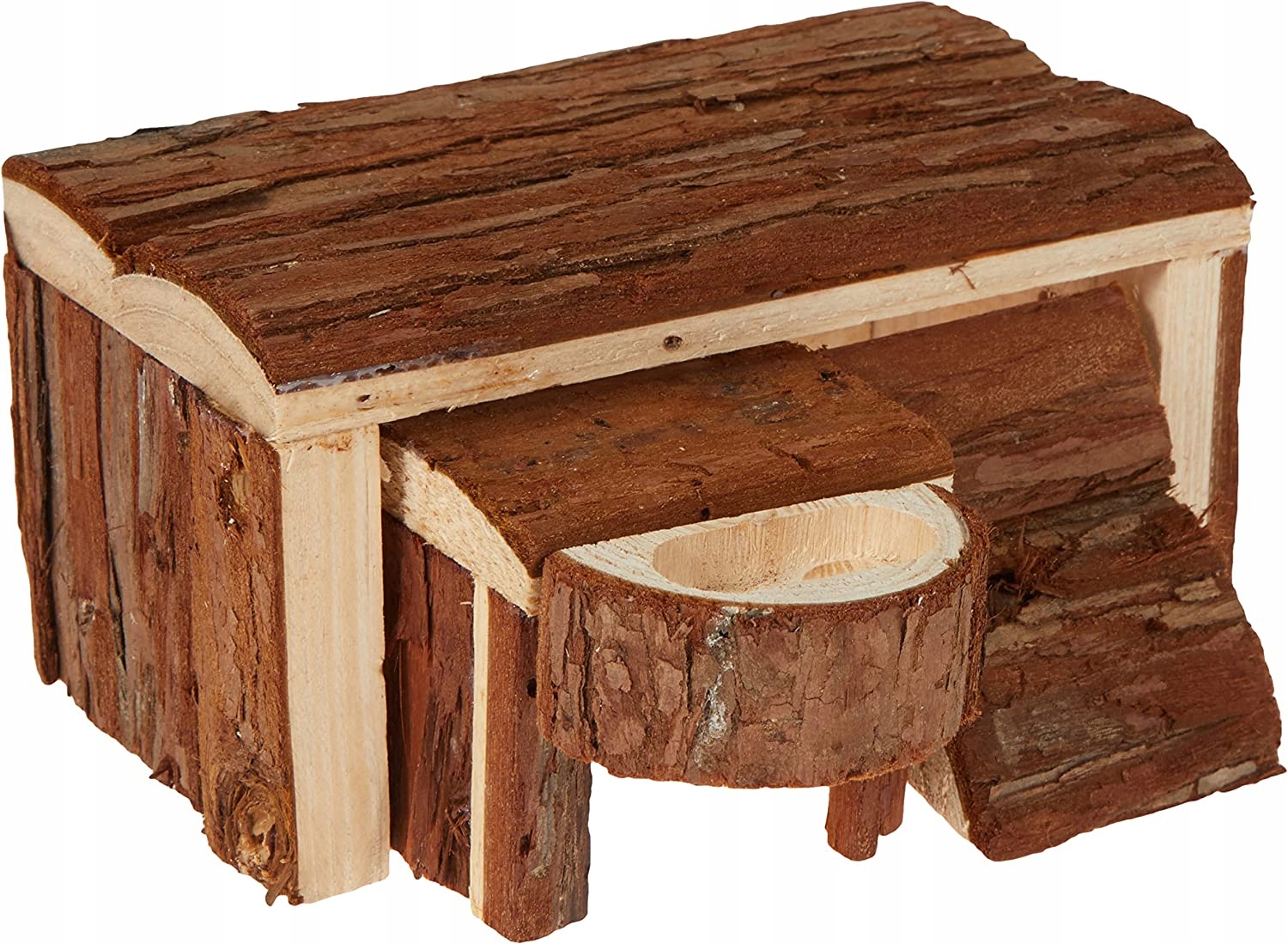 Levně Domeček pro hlodavce Pelíšek pro křečka Dřevěný domeček