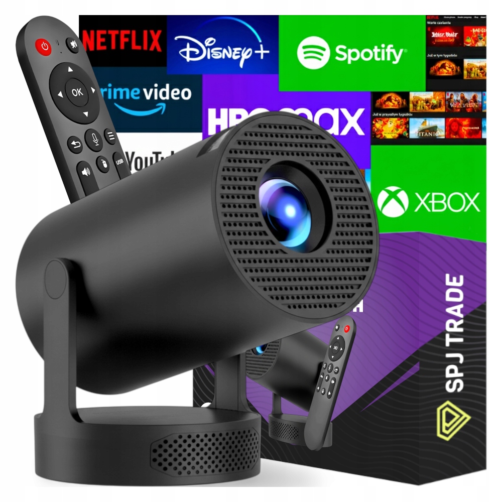 Projektor LED SPJ TRADE Black HY300 czarny