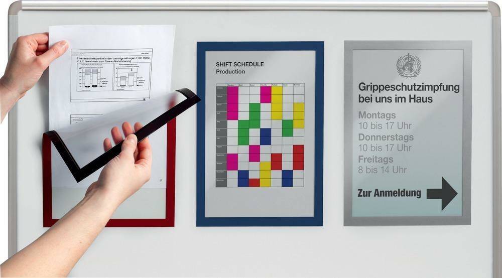 Ramka magnet.A4, 5 szt., kolor czerwony