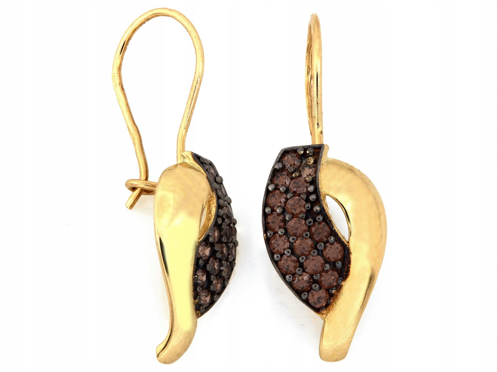 Dámské náušnice ze zlata 585 efektní 14k