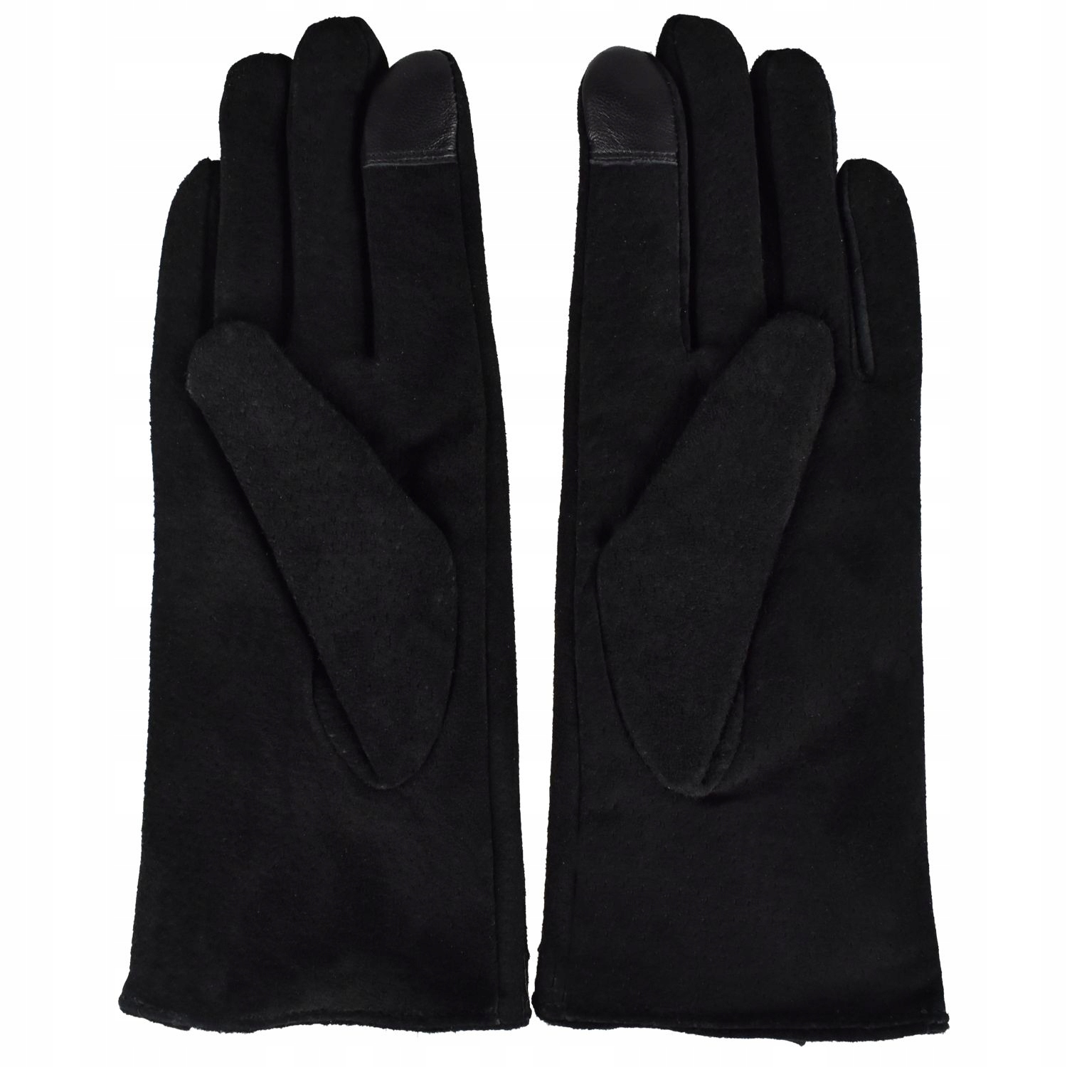 RĘKAWICZKI SKÓRZANE DAMSKIE ANTYBAKTER. CZARNE - M Marka Semi Line