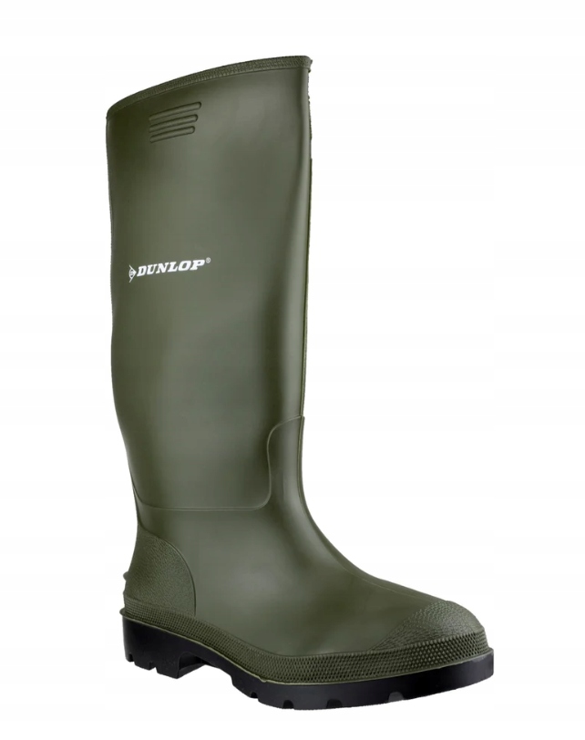 DUNLOP KALOSZE MĘSKIE KHAKI WSUWANE LOGO 42 1ŻCB