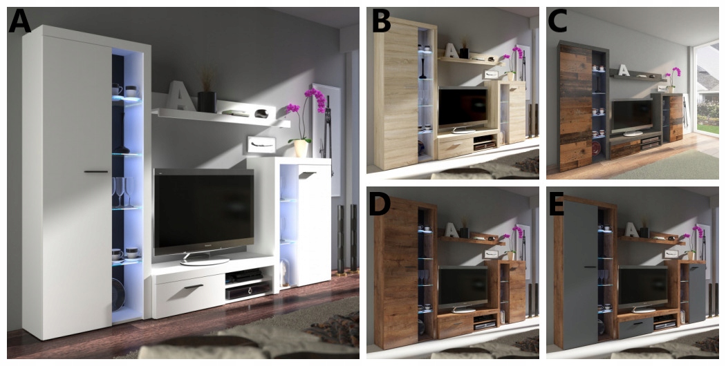 Meblościanka RUMBA Montaż meble do samodzielnego montażu