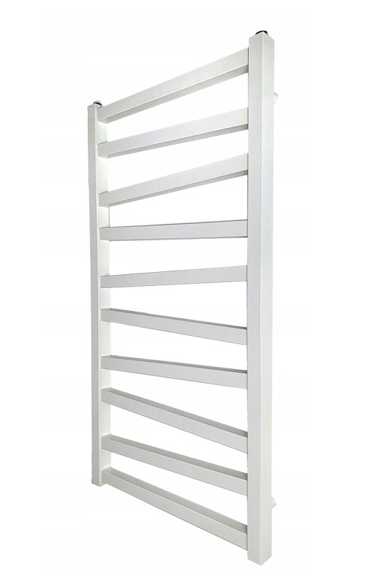 Kúpeľňový Radiátor Rebríkový Biely 47CM Nerezová Ocel 100x50 Poľský Výrobca
