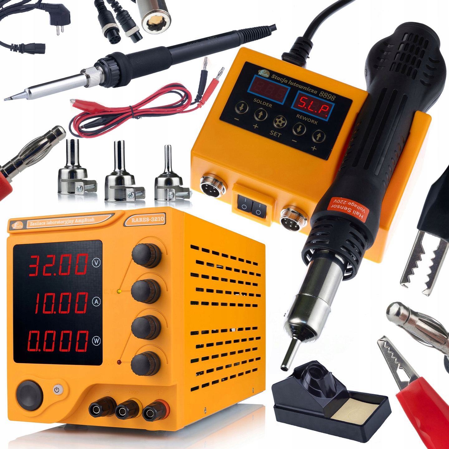 Servisní Laboratorní Napájecí Zdroj Pájecí Stanice S Hroty, Sada