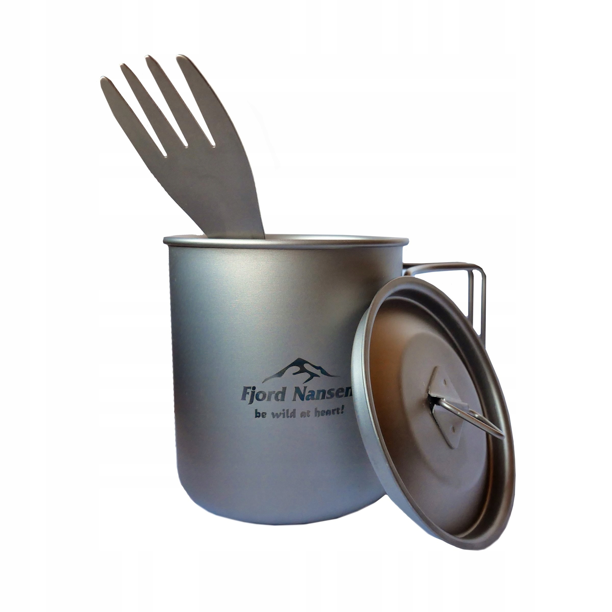 Zestaw Fjord Nansen kubek łyżko-widelec Jacon Titanium Set