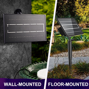 POMPA SOLARNA FONTANNA DO OCZKA WODNEGO RGB LED Moc 2.5 W