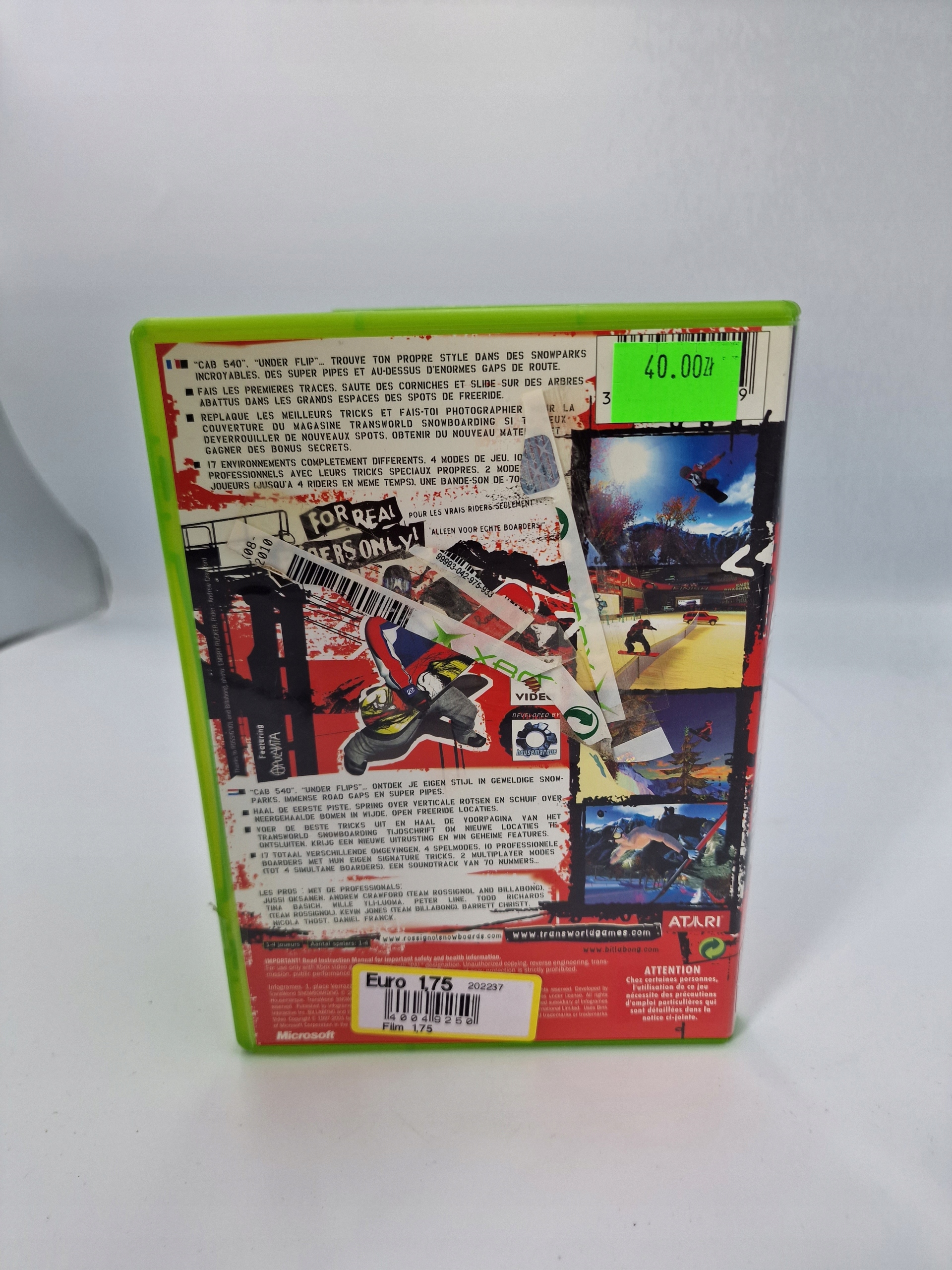 Gra TRANSWORLD SNOWBOARDING Microsoft Xbox 6217 Producent .dat