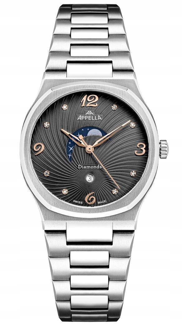 Nové Originální dámské hodinky Appella L32006.51R6DQS Diamonds datumovka