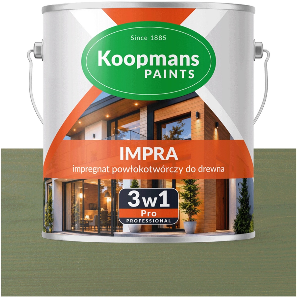 Koopmans Impra 3v1 Pro Lazura na fasádní dřevo 143 Leśmy Mech 2,5L