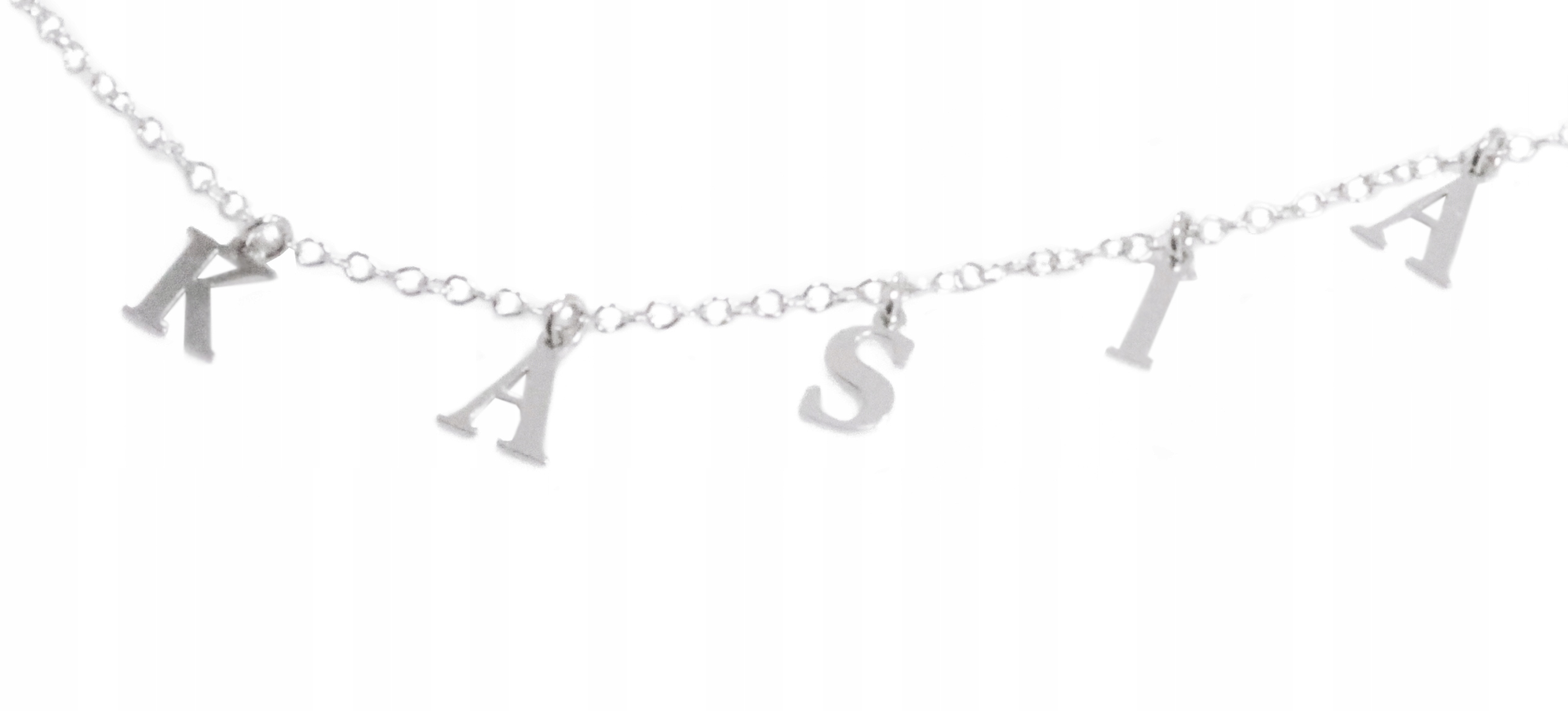 

Naszyjnik celebrytka srebrny imię Kasia