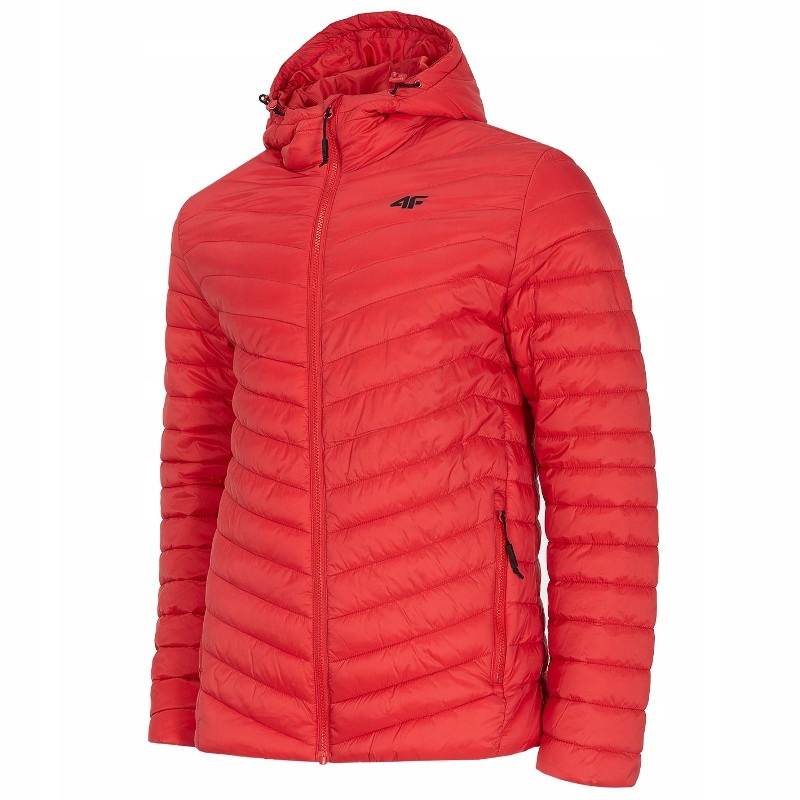 Bunda 4F H4Z19-KUMP003-62S zimní s kapucí prošívaná standard lehká S