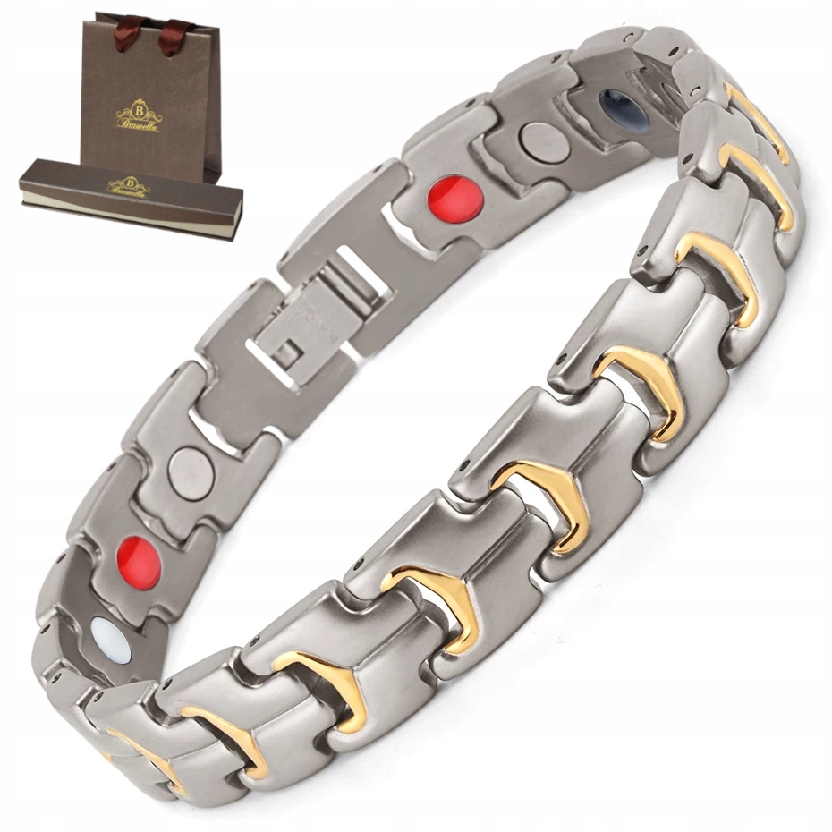 

Srebrna Bransoletka Magnetyczna Męska Zdrowotna