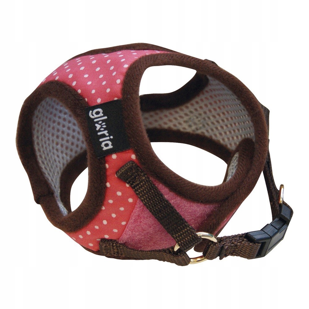 Levně Postroj pro psa Gloria Bod 33-44 cm L Růžový