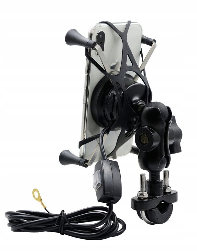 MOTOCYKLOWY UCHWYT INDUKCYJNY QI QC 3 0 USB EAN 5903794406827