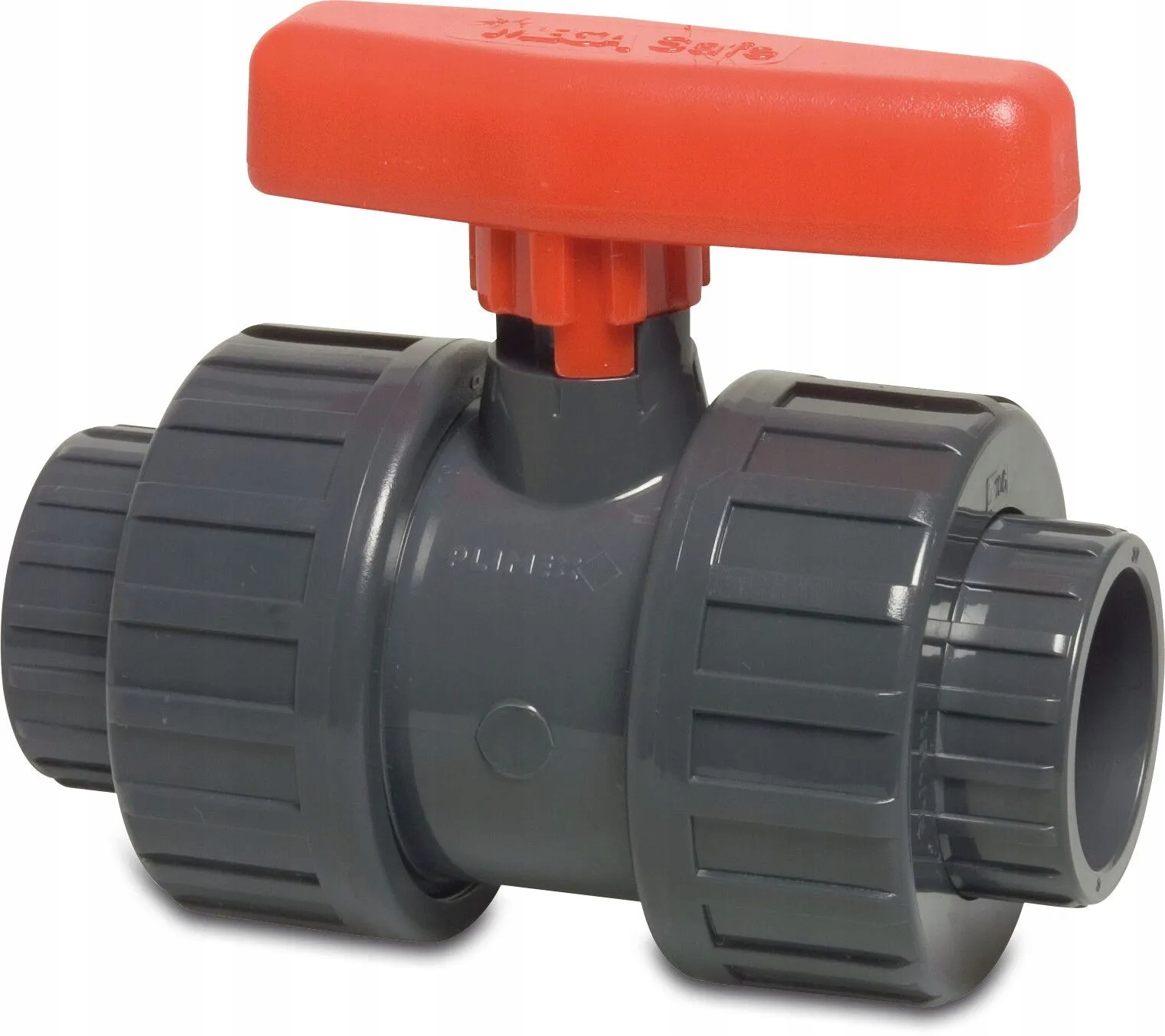 Profec Kulový kohout Pvc-u 63 mm Kw 16bar DN50 šedý typ Safe 600