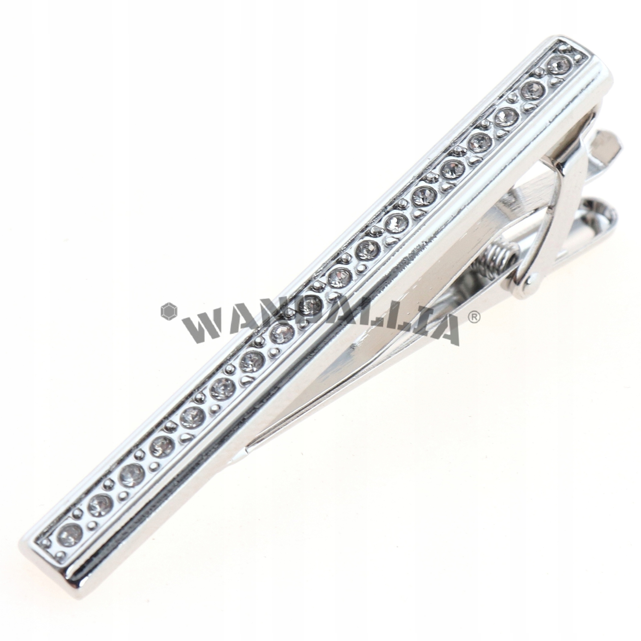 WANDALLIA Spinka do Krawata SP-KR-143 Klasyczna Srebrna dł.6cm EAN (GTIN) 5906228202255