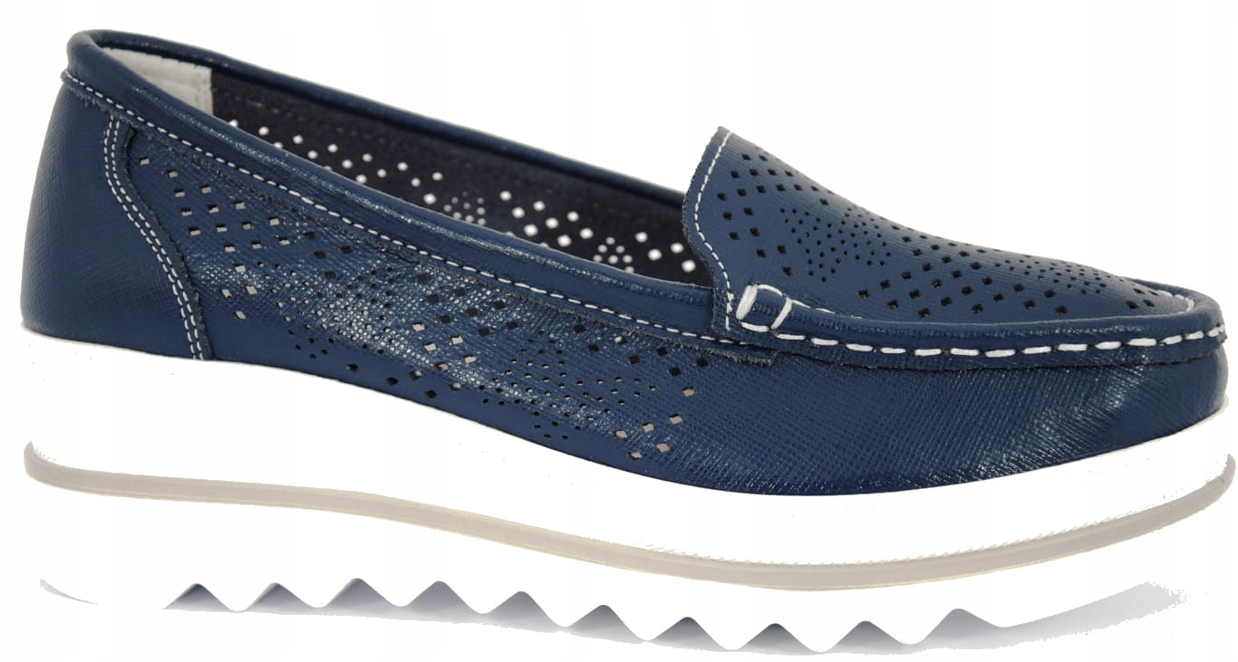 

Buty Ażurowe Mokasyny Damskie Półbuty 46C2844 R.37