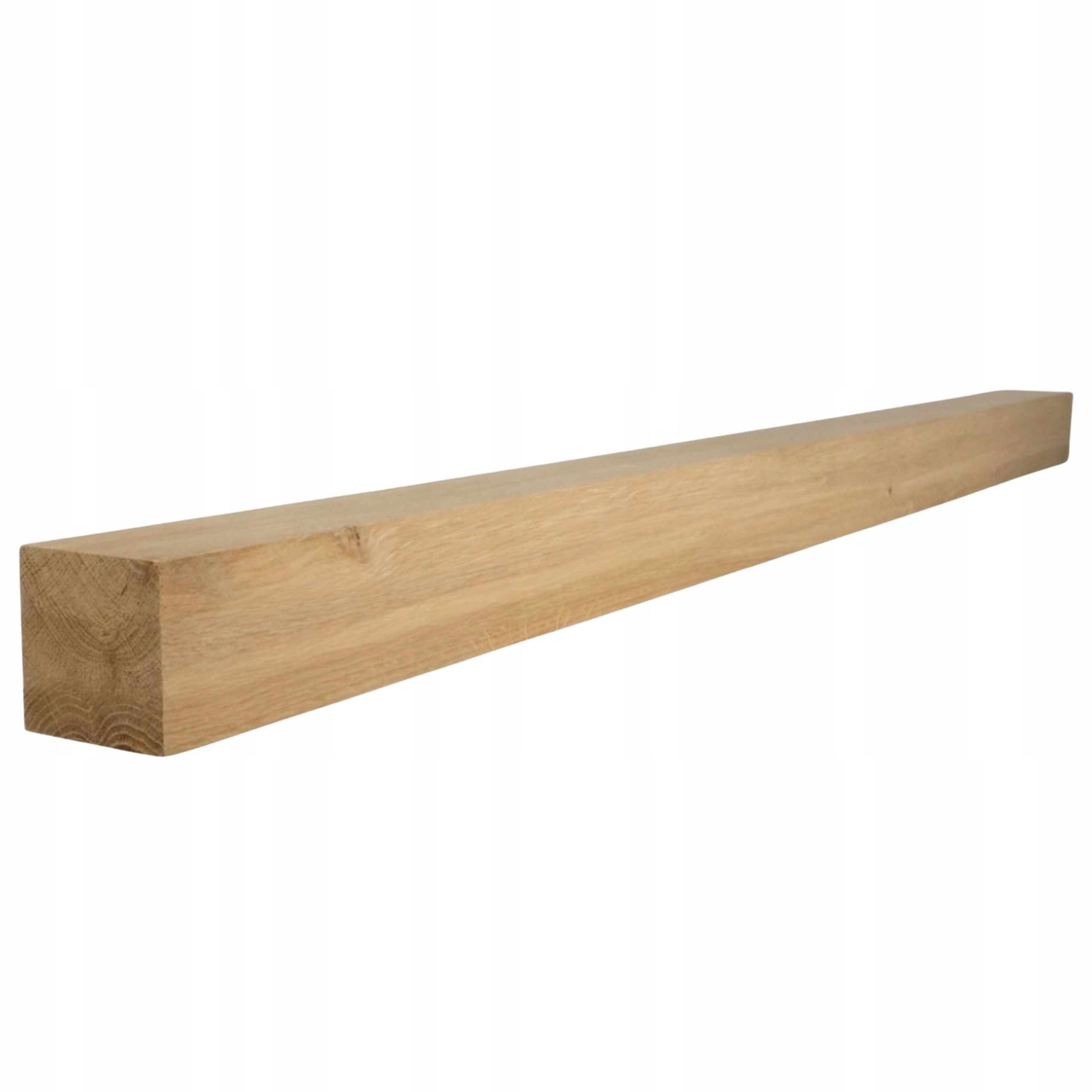 Dubový hranol 6x6 cm, délka 110 cm Sloupek 60x60 mm, Trámek pro zábradlí schodiště